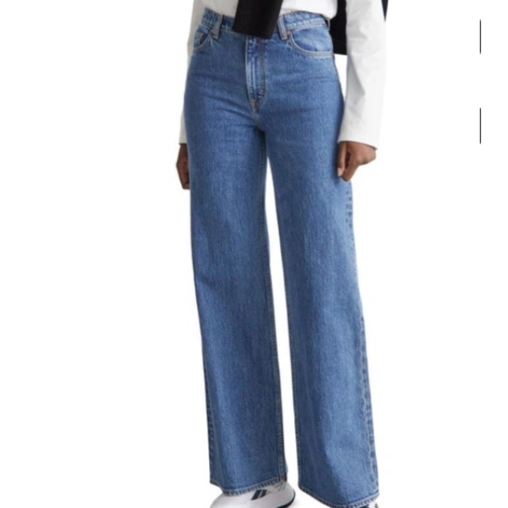 & Other Stories Women's Treasure Cut Groovy Wide Leg High Rise Jeans Size 29